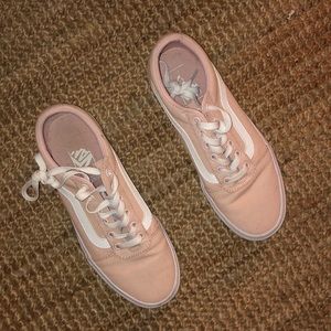 Pink low-top vans